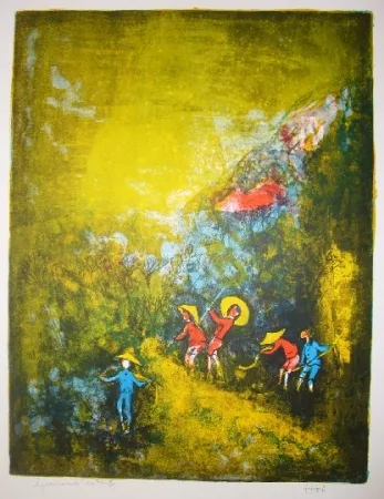 Litografia Lebadang - Travaux au champ