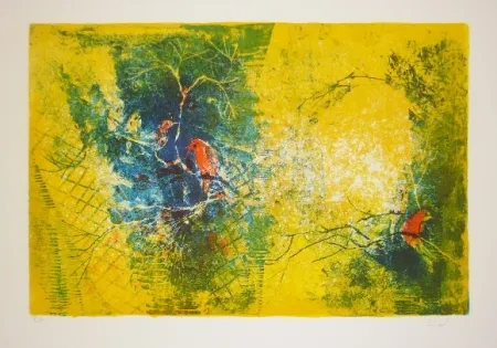 Litografia Lebadang - Volière