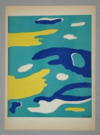 Litografia Léger (After) - Les quatre éléments - Eau