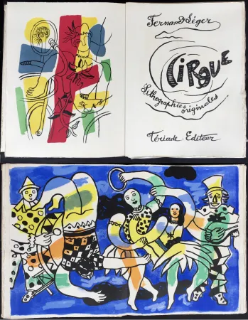 Livro Ilustrado Leger - CIRQUE. Lithographies originales de Fernand Léger (Tériade 1950)