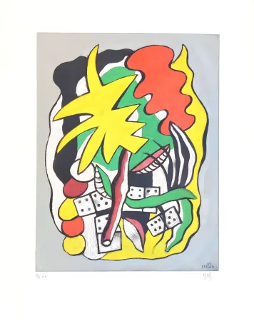 Estêncil Leger - Composition aux dominos 