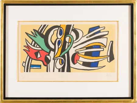 Litografia Leger - Fernand Léger (1881–1955) - Composition murale - Lithograph on paper - 1951