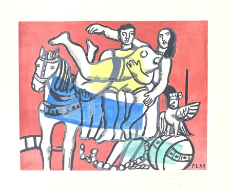 Litografia Leger - Fernand Léger(1881–1955) - The parade - Lithograph on paper - 1953
