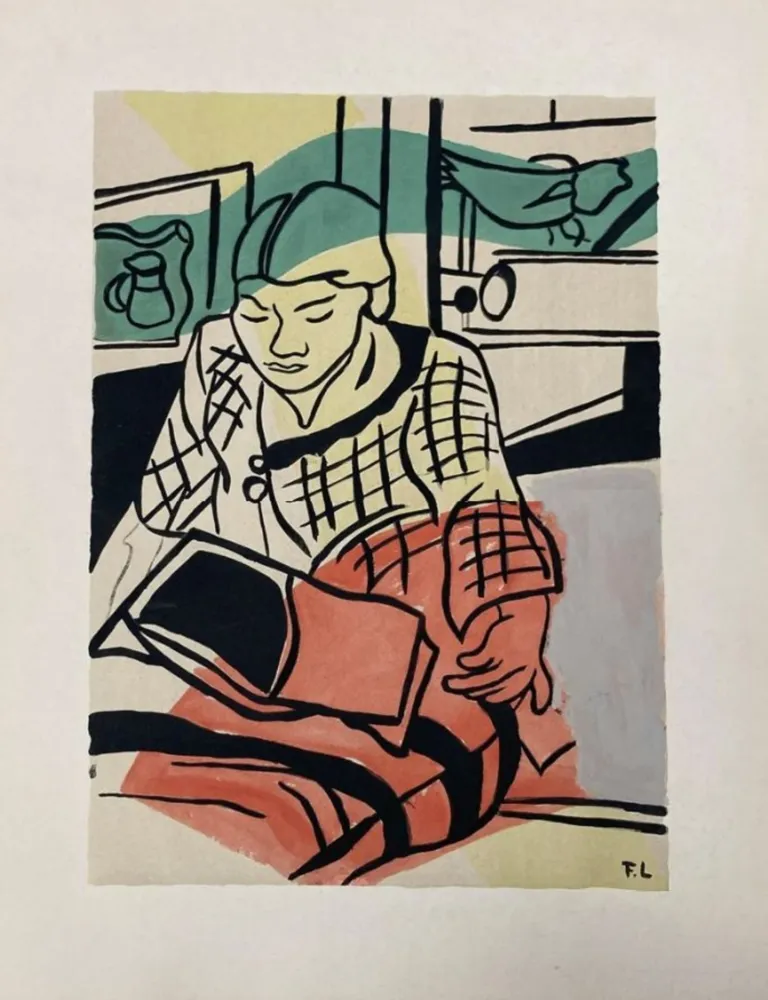 Litografia Leger - La lecture (Woman Reading)