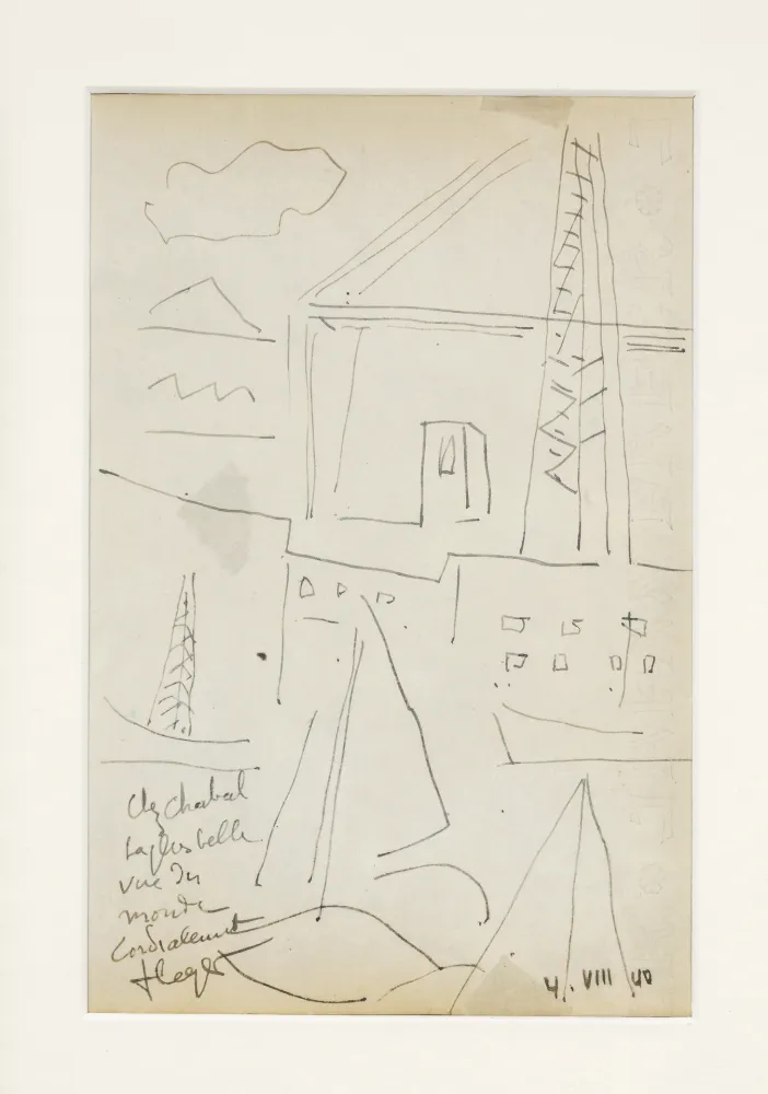 Sem Técnica Leger - Le pont transbordeur de Marseille, 1940. 