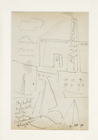 Sem Técnica Leger - Le pont transbordeur de Marseille, 1940. 