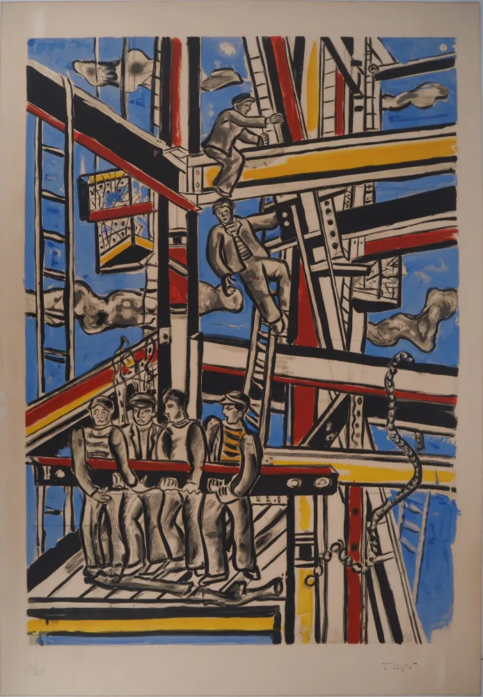 Litografia Leger - Les constructeurs