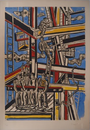 Litografia Leger - Les constructeurs