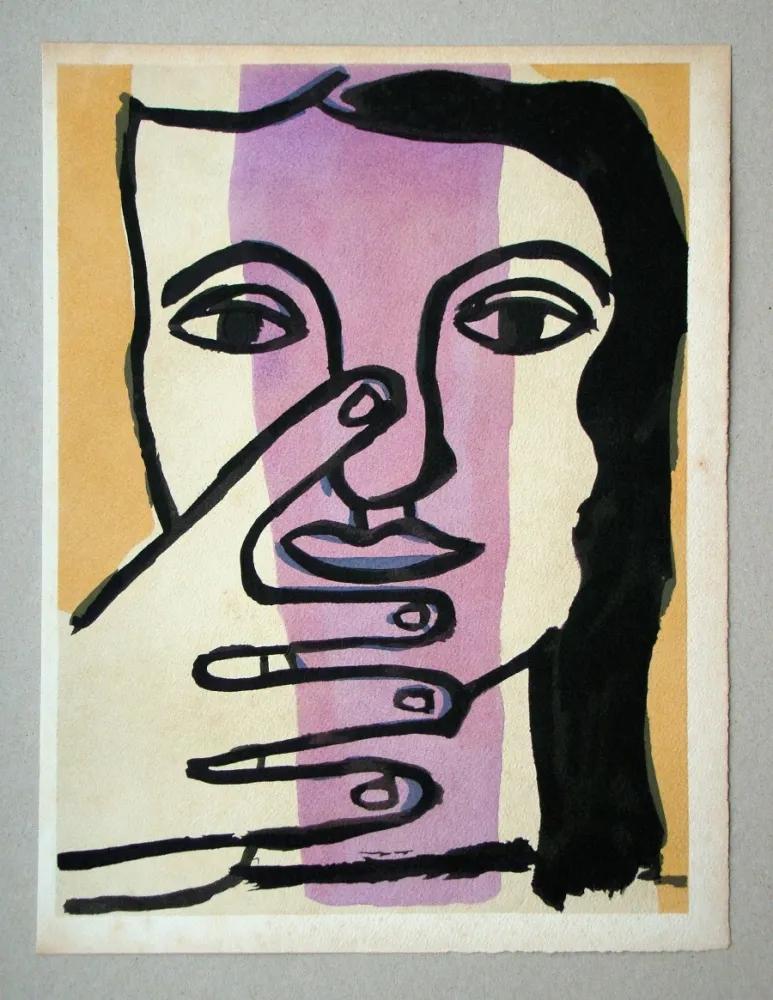 Estêncil Leger - Tête de femme