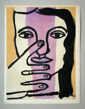 Estêncil Leger - Tête de femme