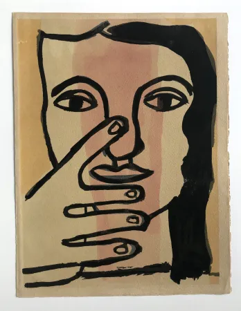 Estêncil Leger - Tête de femme