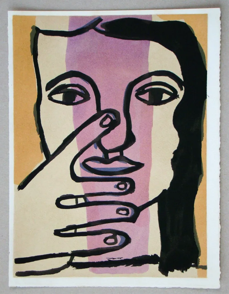 Estêncil Leger - Tête de femme