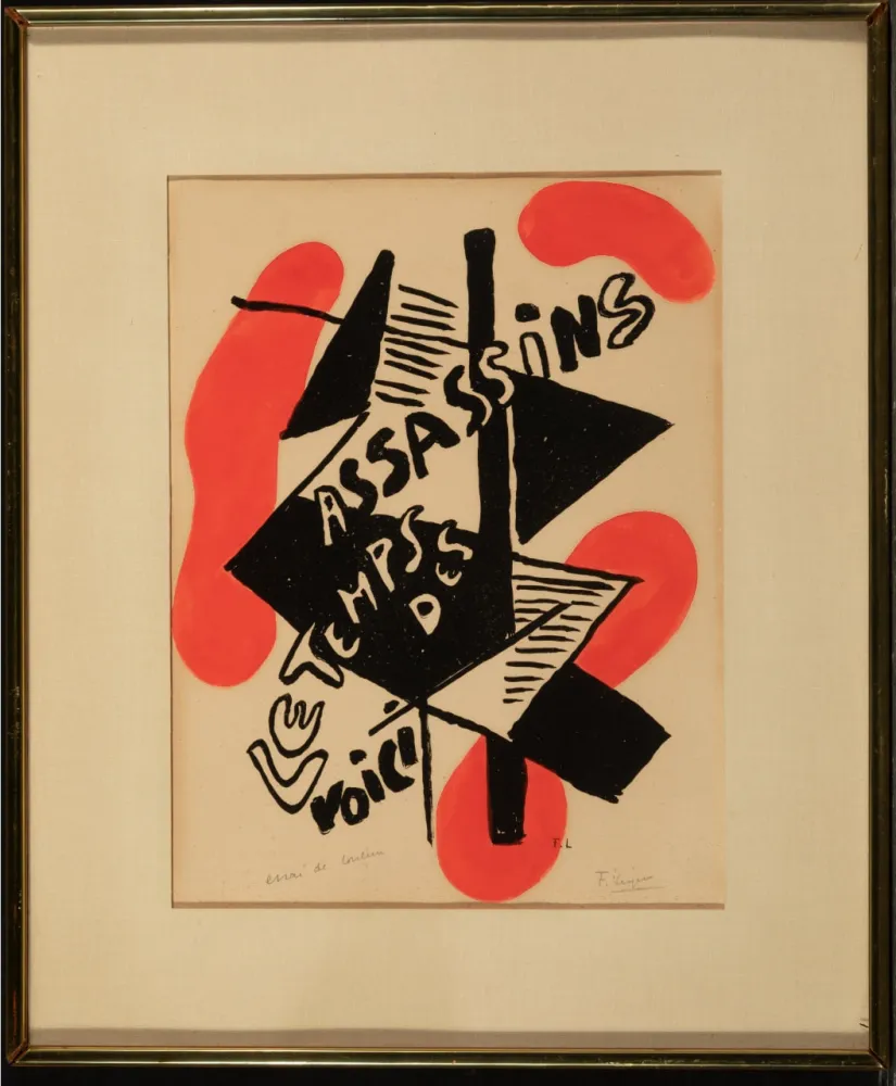 Estêncil Leger - Unique work. Matinée d’ivresse (Morning of Intoxication)