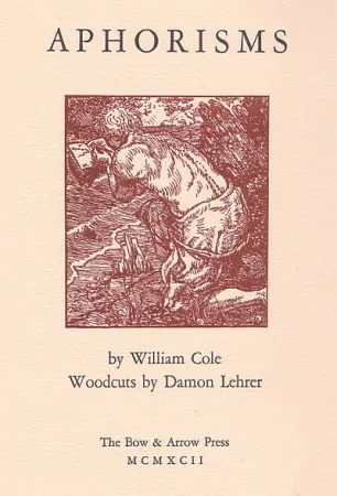 Livro Ilustrado Lehrer - Aphorisms (book with nine original woodcuts)