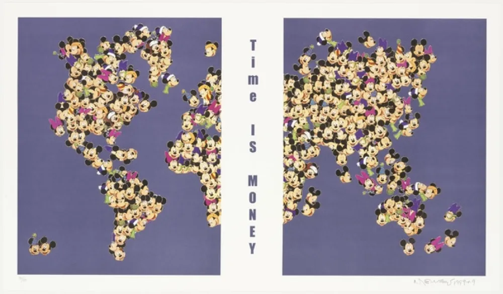 Litografia Leirner - Time is money