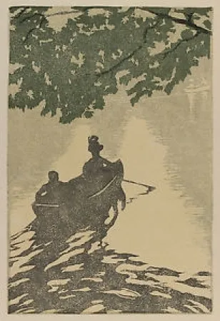 Xilogravura Leonard - Am neuen See