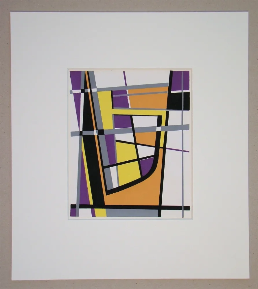 Estêncil Leppien - Composition abstrait