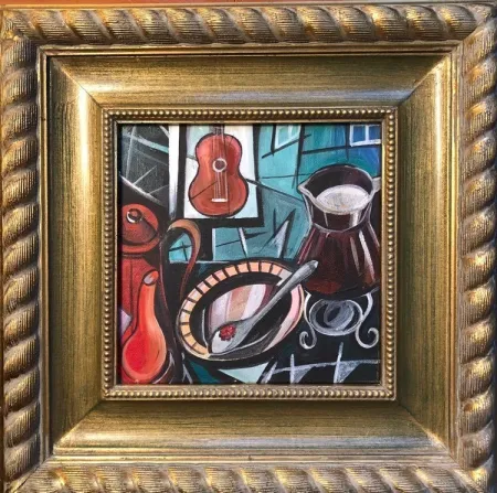 Sem Técnica Levin - Guitar Dream (ORIGINAL PAINTING APPEARING IN LIN-MANUEL MIRANDA'S 