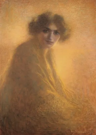 Sem Técnica Levy Dhumer - La Bienveilleante / The Kind Lady - Dessin Original / Original Drawing - PASTEL - 1917