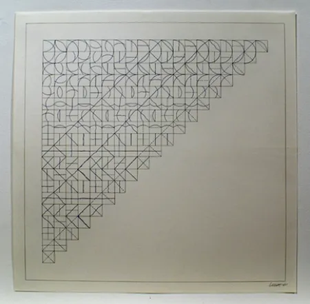 Gravura Lewitt - Arcs and Lines