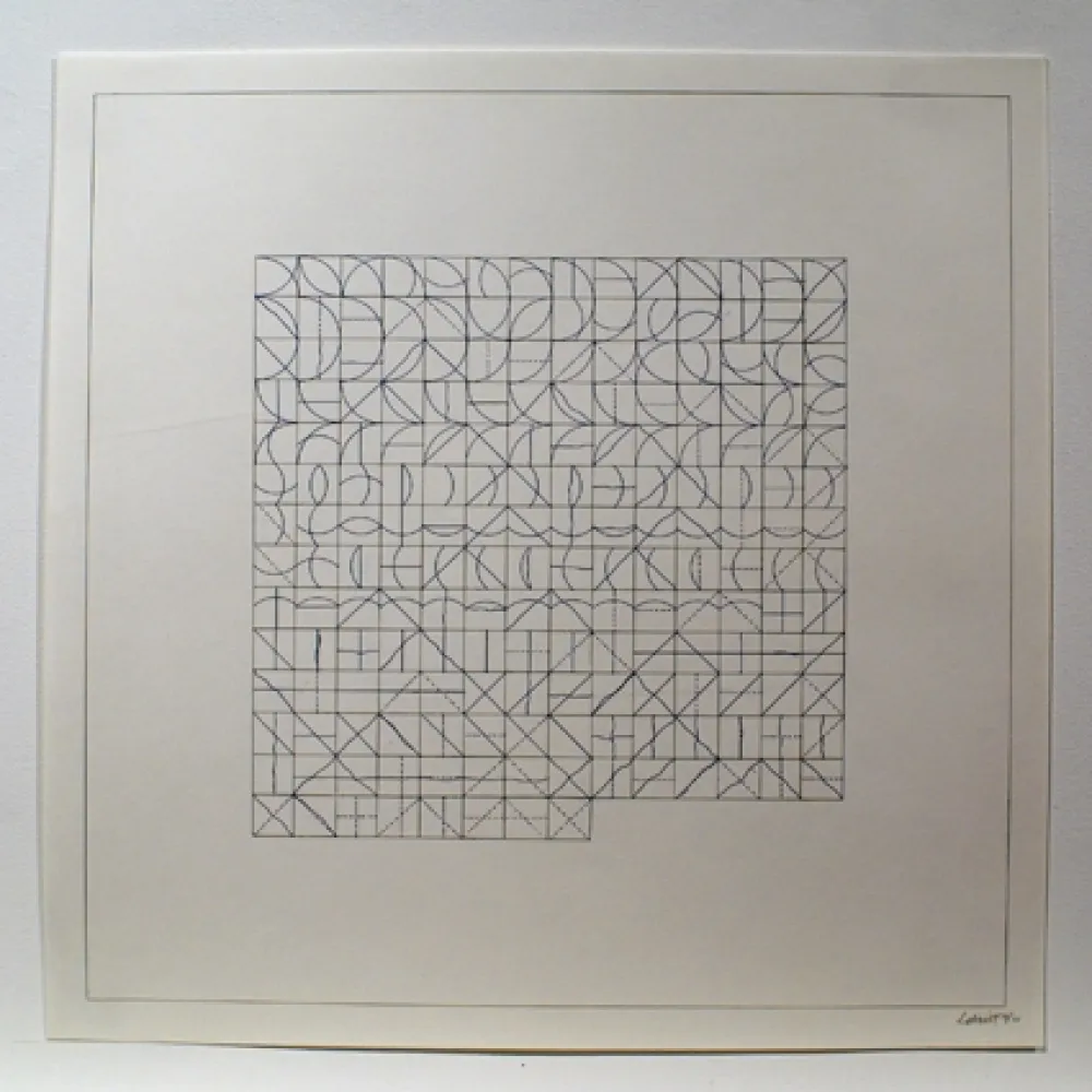 Gravura Lewitt - Arcs and Lines