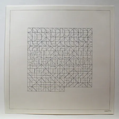 Gravura Lewitt - Arcs and Lines