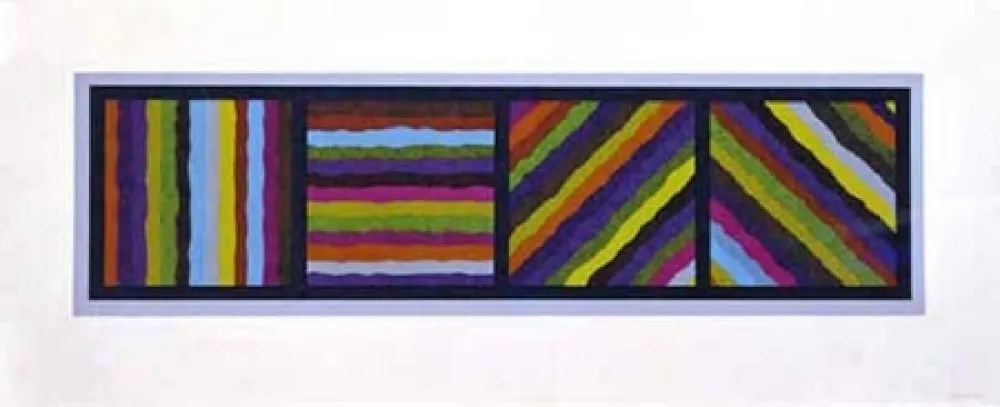 Sem Técnica Lewitt - Bands Not Straight in Four Directions (multicoloured)