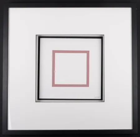 Serigrafia Lewitt - Five Geometric Figures in Five Colors, Plate #4, 1986 - Hand-signed & framed