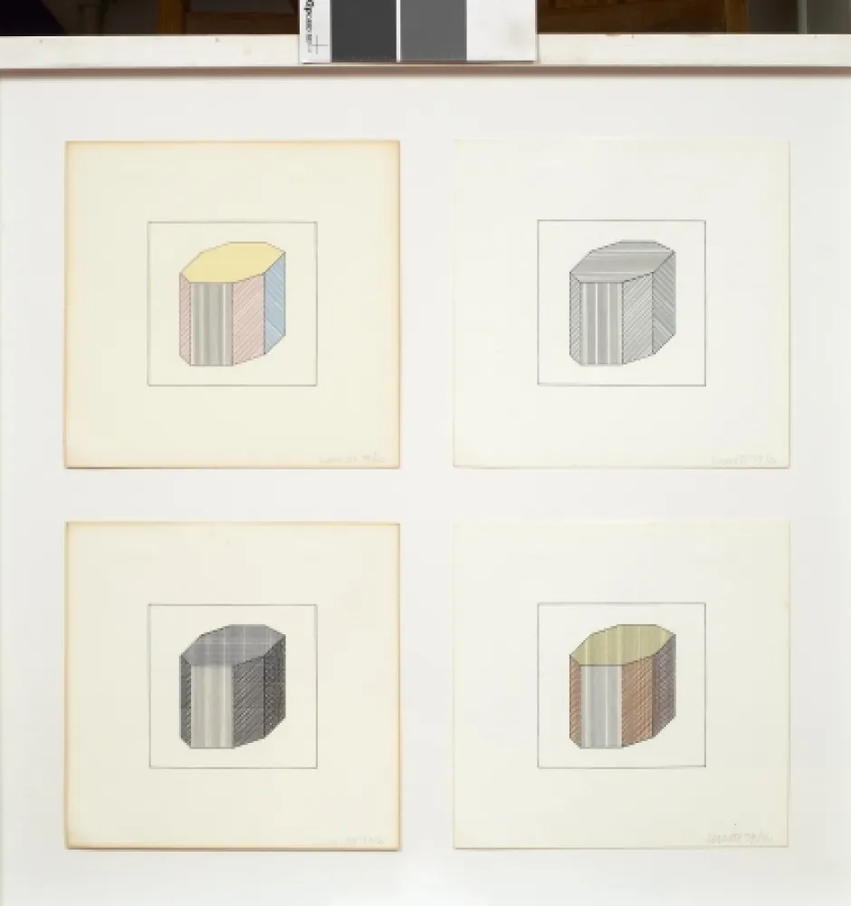 Serigrafia Lewitt - Forme dérivée d'un cube