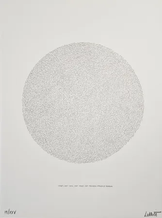 Litografia Lewitt - Lines, not long, not heavy, not touching, drawn at random