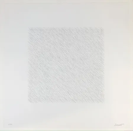 Litografia Lewitt - Lines of One Inch Four Directions Four Colors