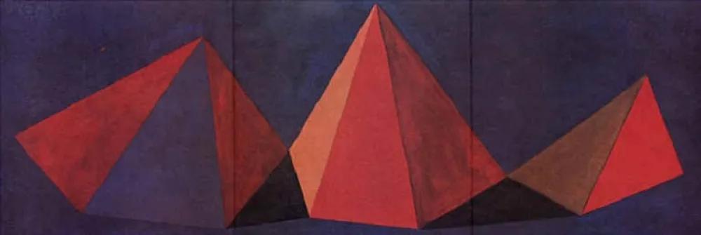 Litografia Lewitt - Piramidi VI