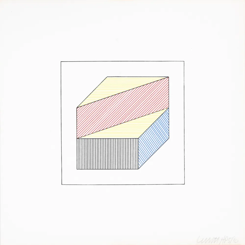 Serigrafia Lewitt - Twelve Forms Derived From a Cube 35