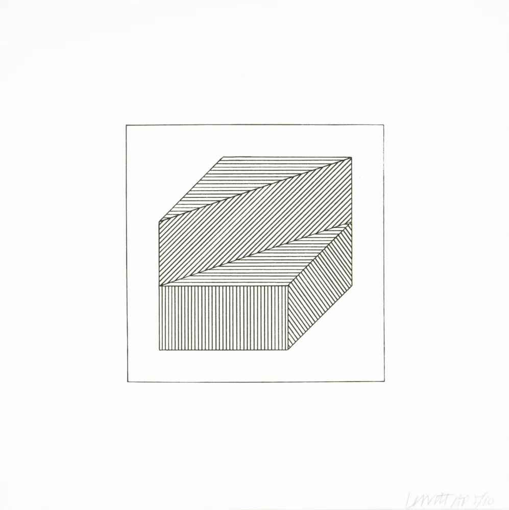 Serigrafia Lewitt - Twelve Forms Derived From a Cube 36