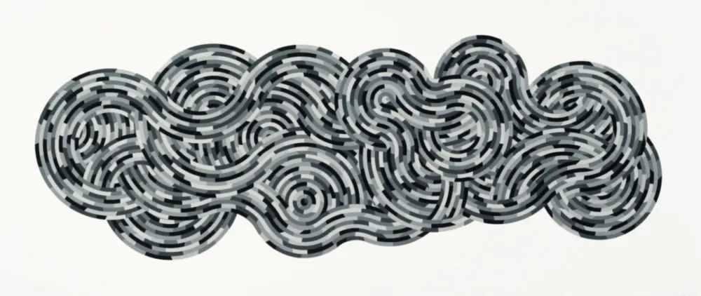 Múltiplo Lewitt - Whirls and Twirls (Black)