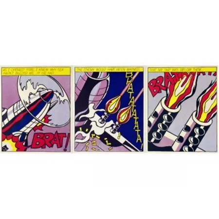 Serigrafia Lichtenstein - As I Opened Fire