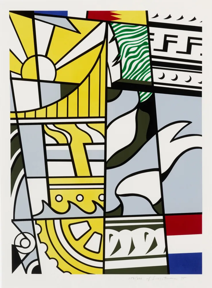 Litografia Lichtenstein - Bicentennial
