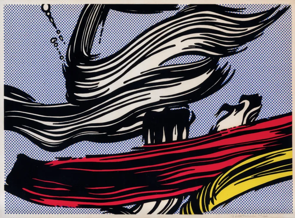Serigrafia Lichtenstein - Brushstrokes
