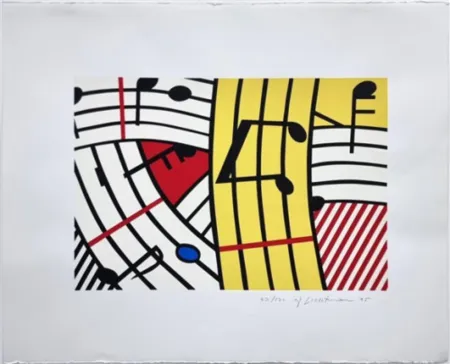 Serigrafia Lichtenstein - Composition IV
