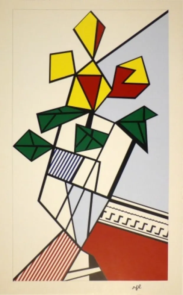 Serigrafia Lichtenstein - Flowers