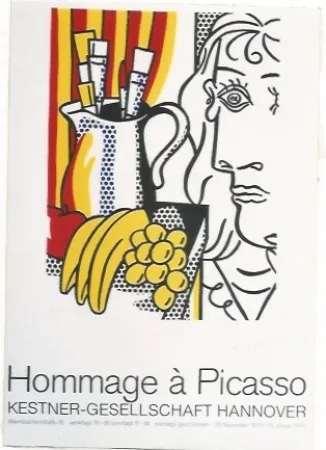 Cartaz Lichtenstein - Hommage á Picasso