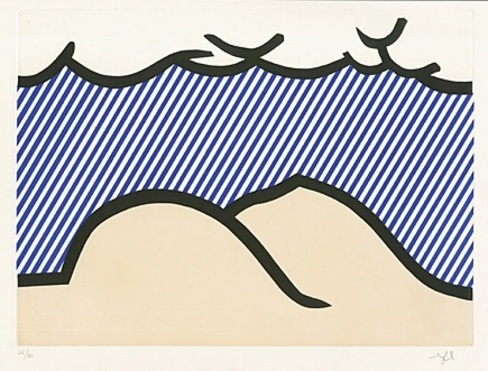 Água-Forte E Água-Tinta Lichtenstein - Illustration for “De Denver au Montana, Départ 27 Mai 1972“ (I)