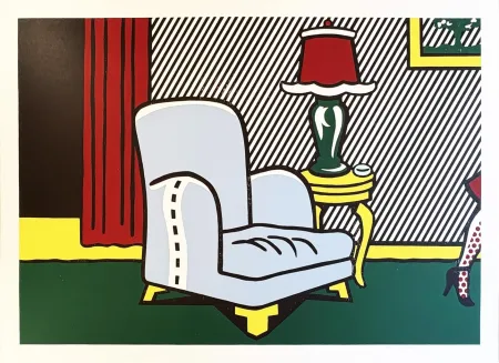 Xilogravura Lichtenstein - La Sortie from the Interior Series