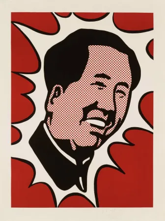 Litografia Lichtenstein - Mao
