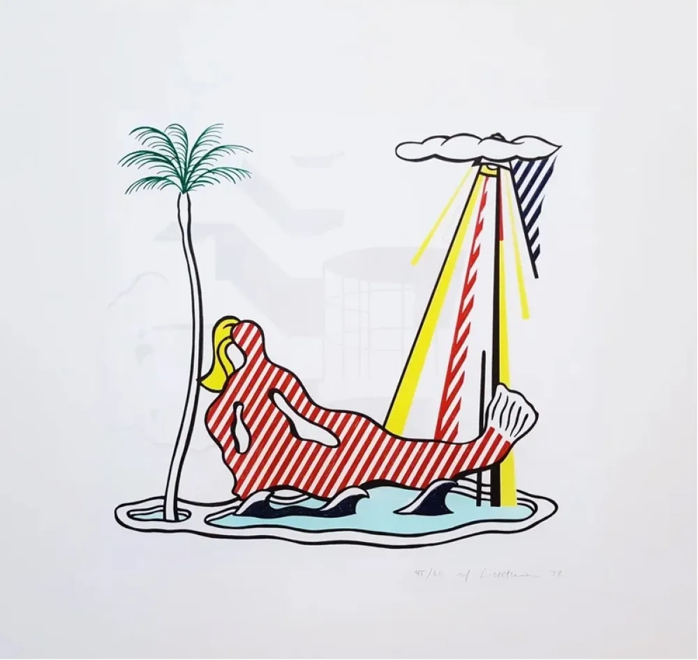 Litografia Lichtenstein - Mermaid C.158