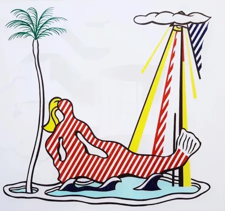 Sem Técnica Lichtenstein - Mermaid, for Miami Beach