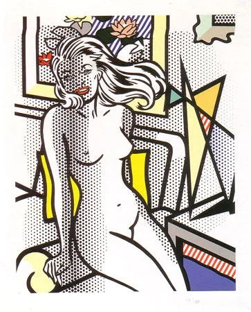 Relevo Lichtenstein - Nude with Yellow Pillow