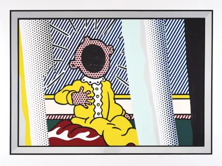 Litografia Lichtenstein - Reflections on The Scream from The Reflections Series