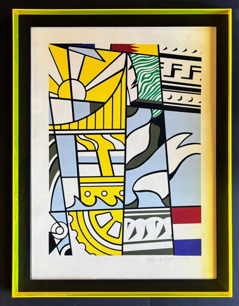 Litografia Lichtenstein - Roy Lichtenstein (1923–1997) - Bicentennial Print - Lithograph and Screenprint on white wove paper