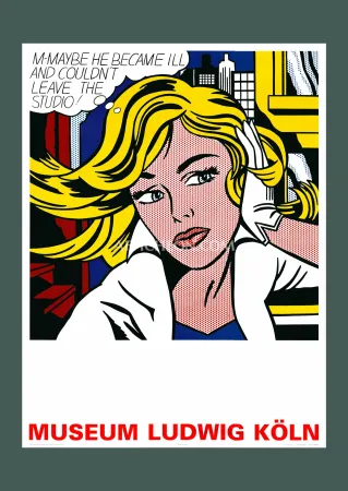 Litografia Lichtenstein - Roy Lichtenstein: 'M-Maybe' 2005 Offset-lithograph